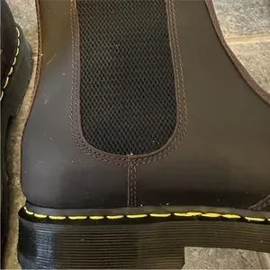 Dr. Martens 2976 Snowplow Chelsea Boots Mens 13 Matte Black Leather New in Box 2976 Smooth Leather Platform Chelsea Boots in Black | Dr  main image 4